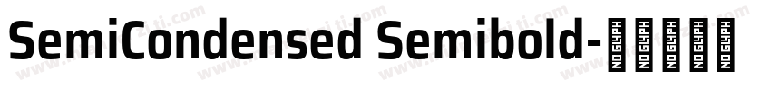 SemiCondensed Semibold字体转换